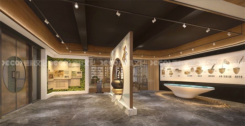 在茶文化展館設(shè)計中如何設(shè)計一個適合展示茶葉與公益慈善的結(jié)合的區(qū)域？